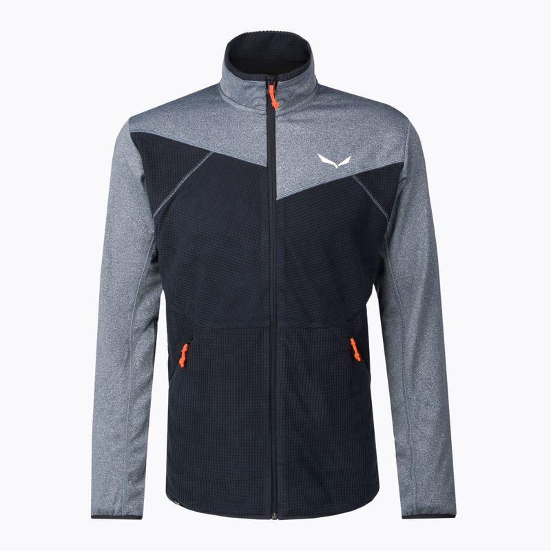 Férfi Salewa Puez Hybrid PL FZ fleece pulóver fekete 00-0000027388