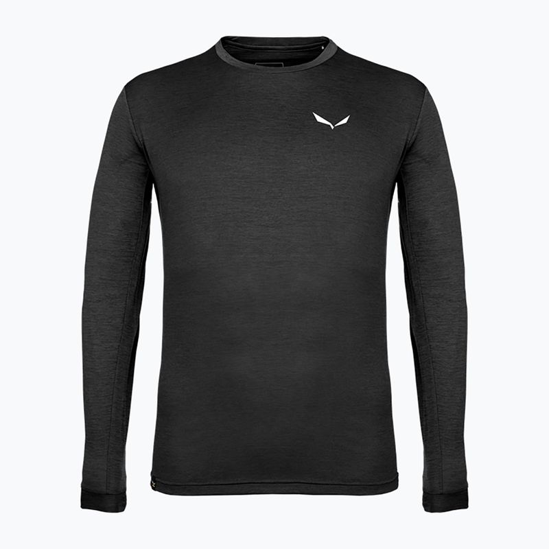 Férfi trekking póló Salewa Puez Melange Dry black out melange