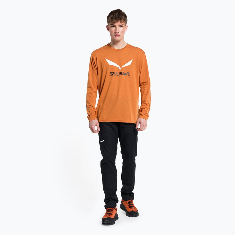 Férfi Salewa Solidlogo Dry narancssárga trekking póló 00-0000027340 2