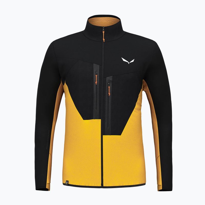 Férfi Salewa Ortles AM fleece pulóver fekete/sárga 00-0000028178 4