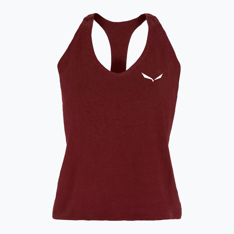 Salewa női hegymászó póló Lavaredo Hemp Crop Tank piros 00-0000028369 5