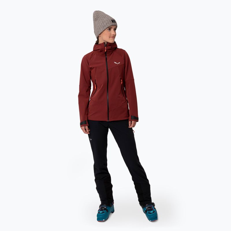 Női softshell kabát Salewa Sella DST syrah 2