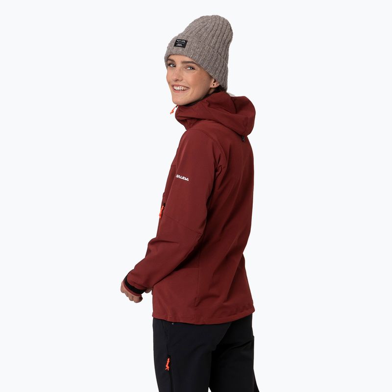 Női softshell kabát Salewa Sella DST syrah 3