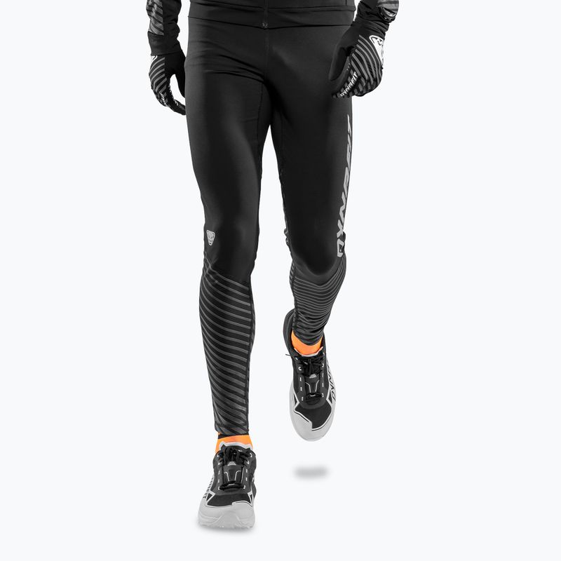 Férfi futóleggings DYNAFIT Reflective black out