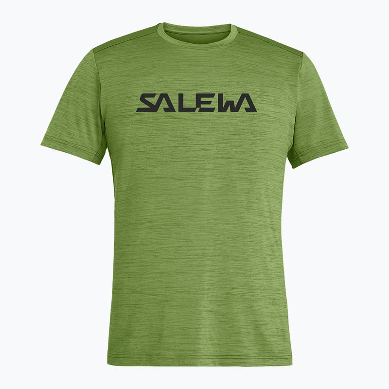 Salewa férfi trekking póló Puez Hybrid 2 Dry zöld 27397 4