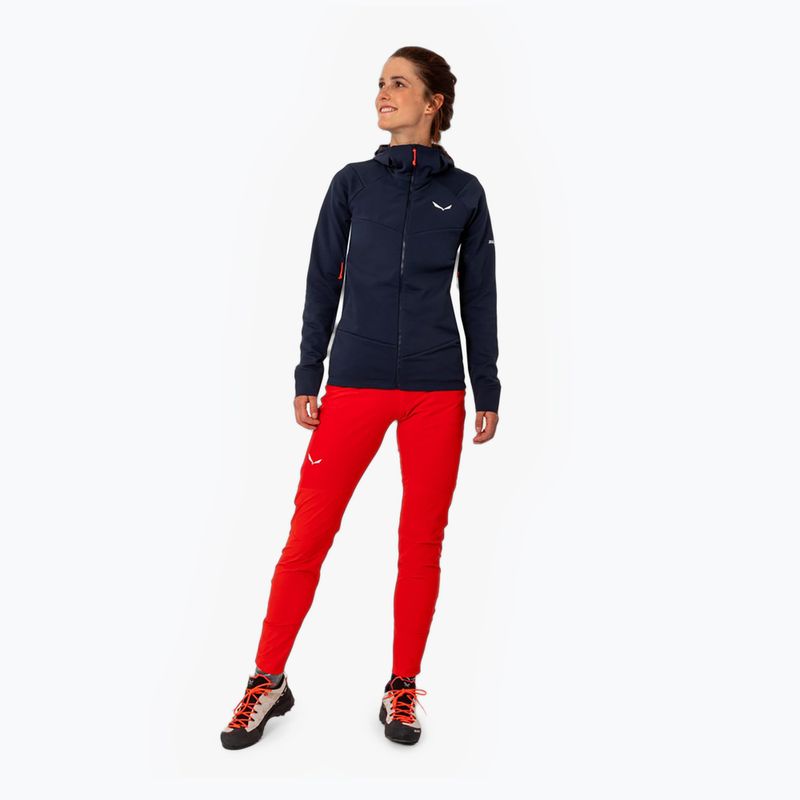 Salewa női trekking pulóver Agner Polarlite kapucnis sötétkék 00-0000028558