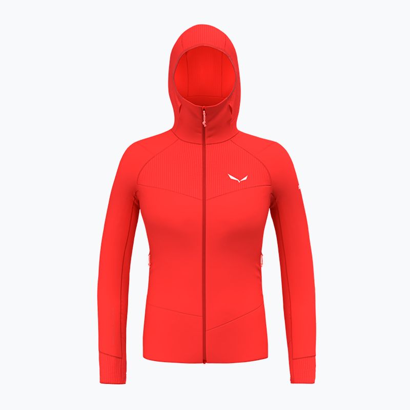 Salewa női trekking pulóver Agner Polarlite kapucnis piros 00-0000028558 6