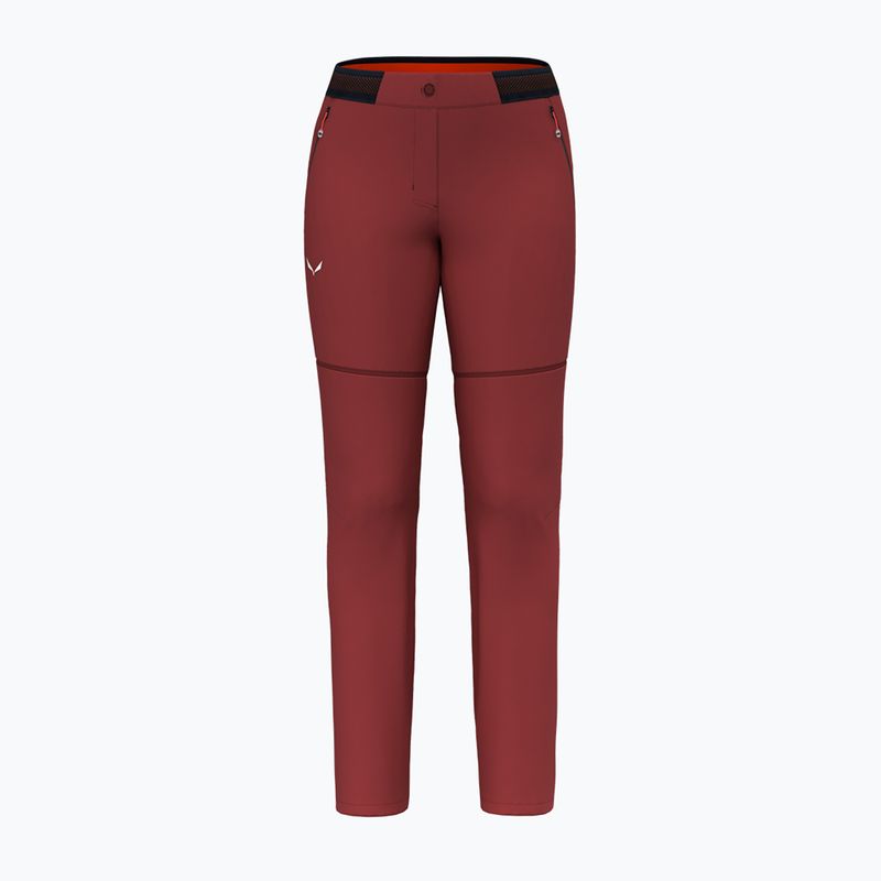 Női trekking nadrág Salewa Pedroc 2 DST 2/1 bordó 00-0000028588 9