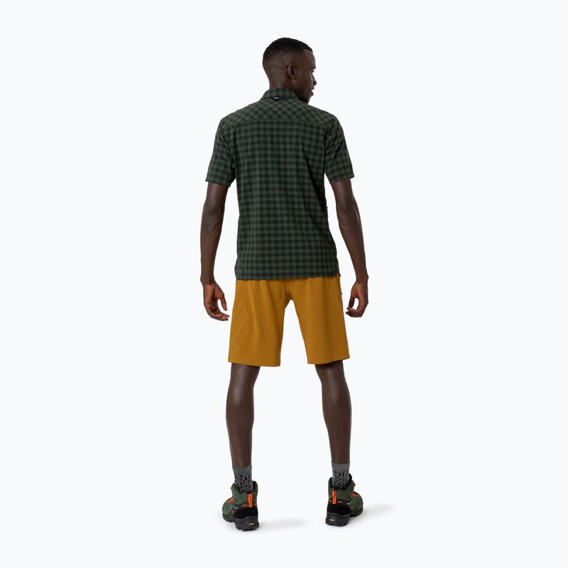 Férfi Salewa Puez Dry S/S póló sötét olíva színű 3