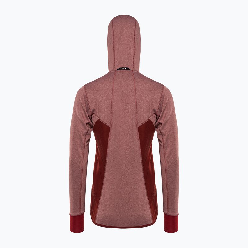 Salewa Puez Hybrid PL FZ Hoody női fleece pulcsi piros 00-0000027389 2