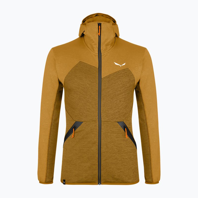 Salewa férfi fleece pulóver Puez Melange PL FZ Hoody barna 00-0000027386 5