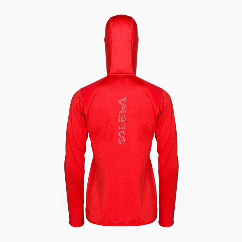 Salewa női gyapjú Agner Hybrid PL/DST FZ Hoody piros 00-0000027372 2