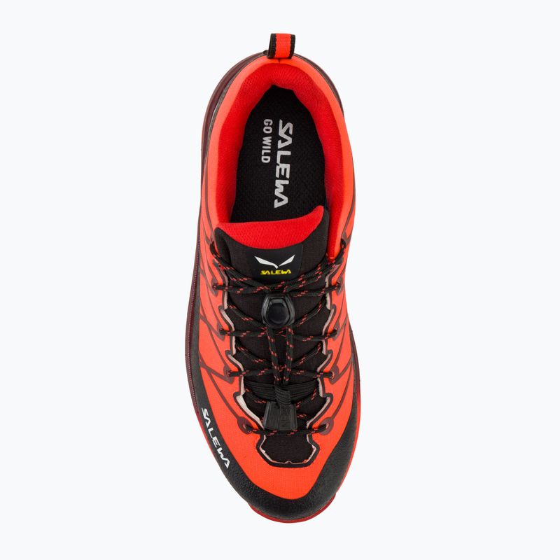 Salewa Wildfire 2 Ptx fluo coral.syrah gyermek túrabakancsok 5