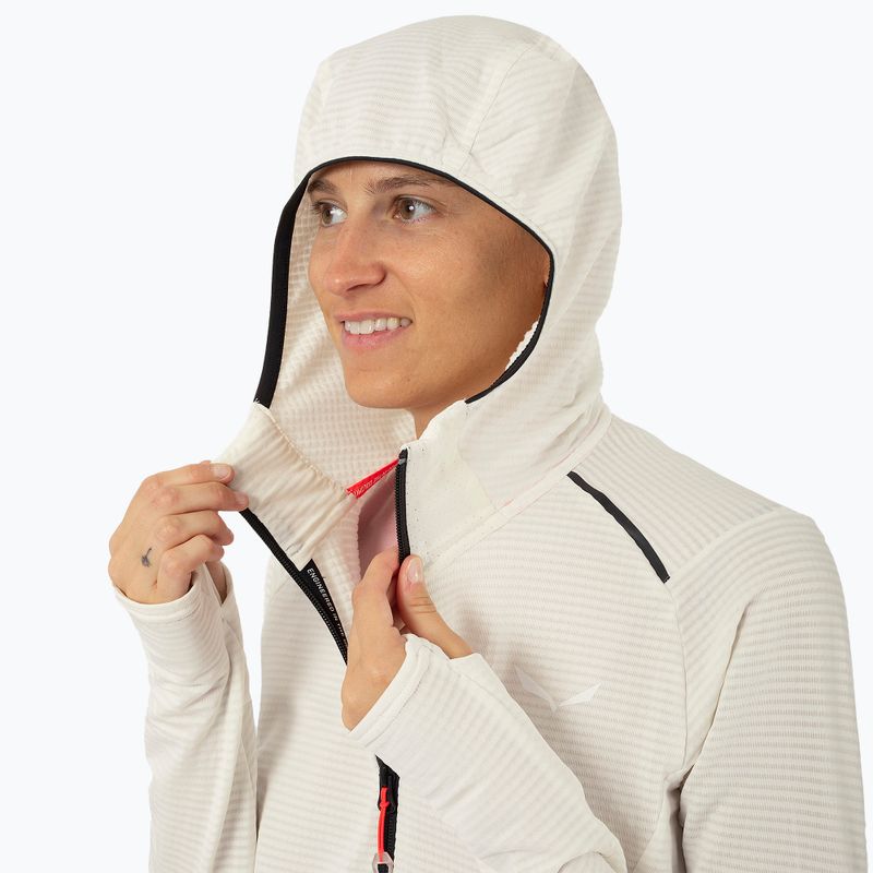 Női trekking pulóver Salewa Pedroc PL Hooded white 4