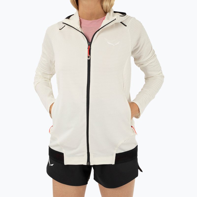 Női trekking pulóver Salewa Pedroc PL Hooded white 5