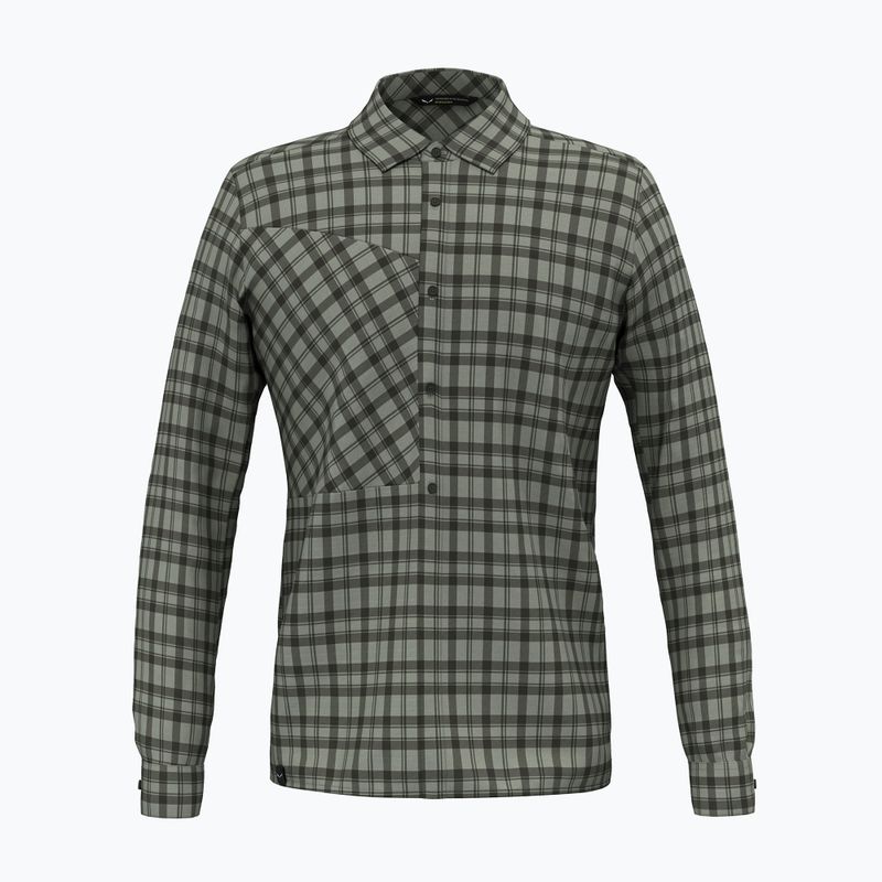 Férfi Salewa Fanes Flannel 5PL ing árnyék/sötét olajzöld