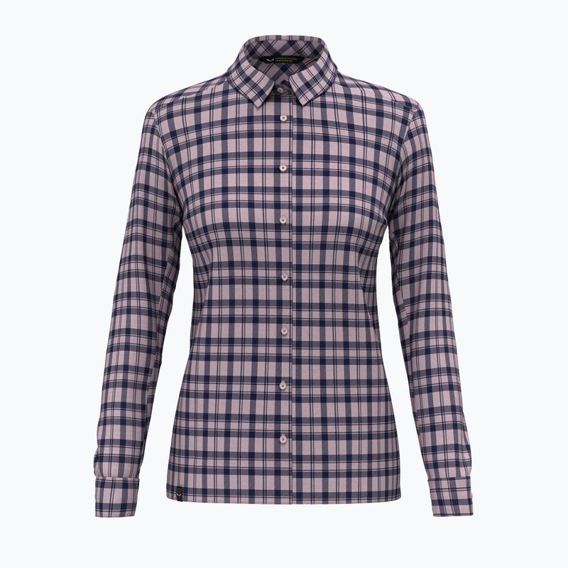 Salewa női Fanes Flannel 5PL póló zephyr/navy blézer 4