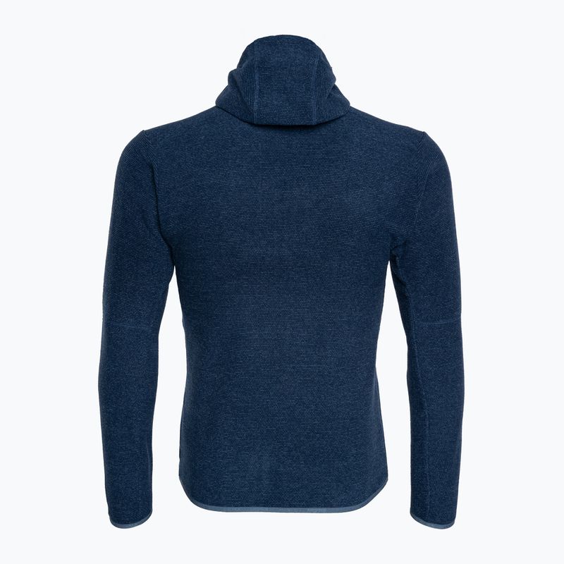 Férfi Salewa Nuvolo EN fleece melegítőfelső sötét farmer melange 2