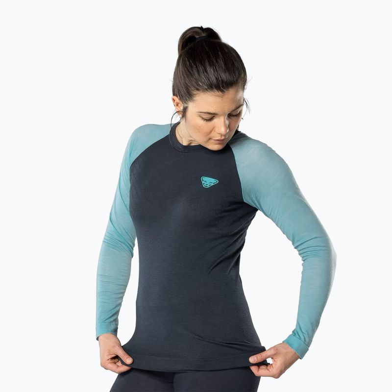 Női termo hosszú ujjú felső DYNAFIT Tour Light Merino marine blue