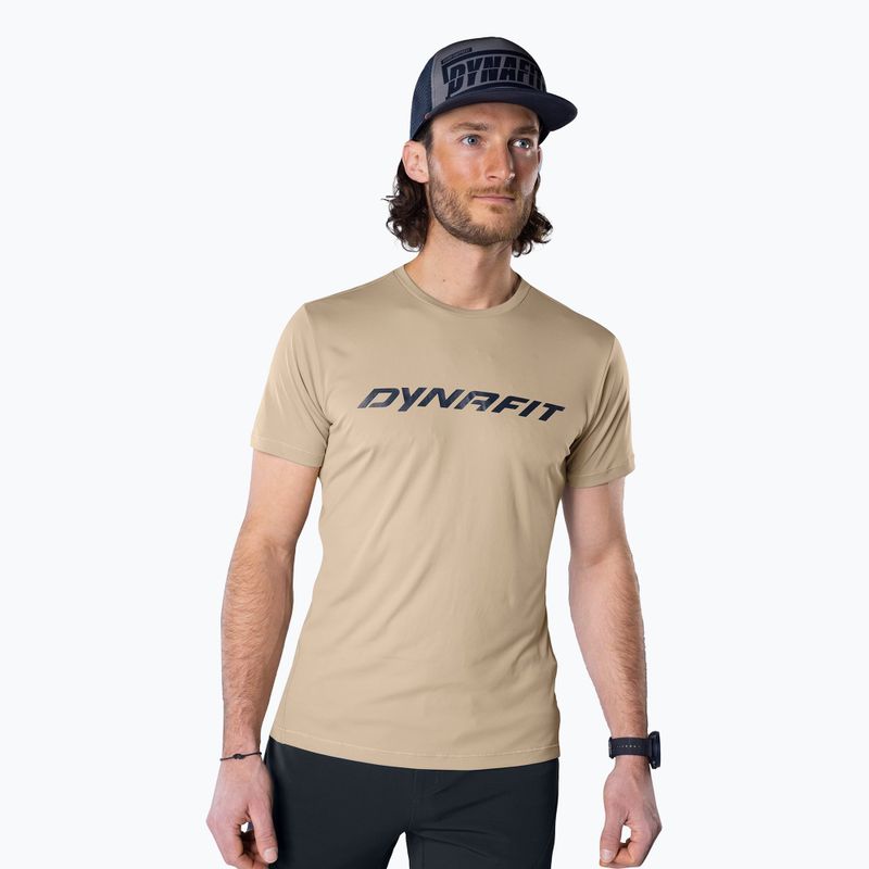 Férfi DYNAFIT Traverse 2 rock khaki trekking póló
