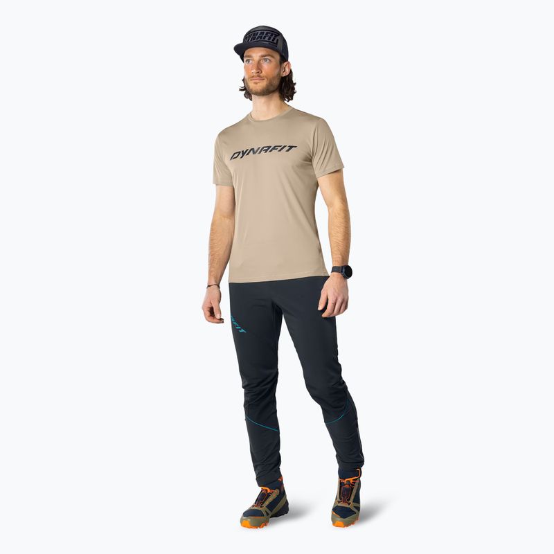 Férfi DYNAFIT Traverse 2 rock khaki trekking póló 2