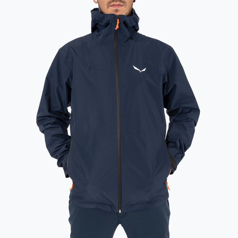 Férfi esőkabát Salewa Puez Aqua 4 PTX 2.5L navy blazer/0910 4