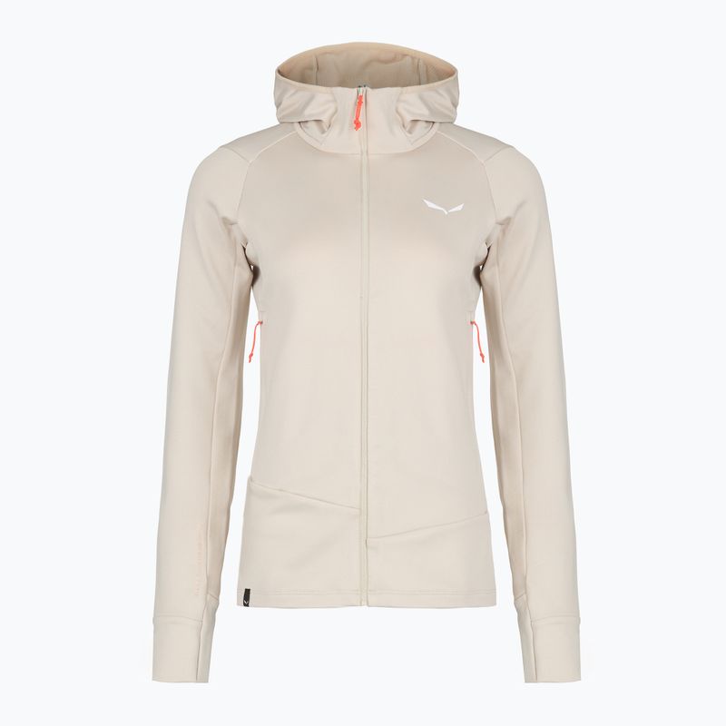 Női trekking pulóver Salewa Puez PL Hooded oatmeal