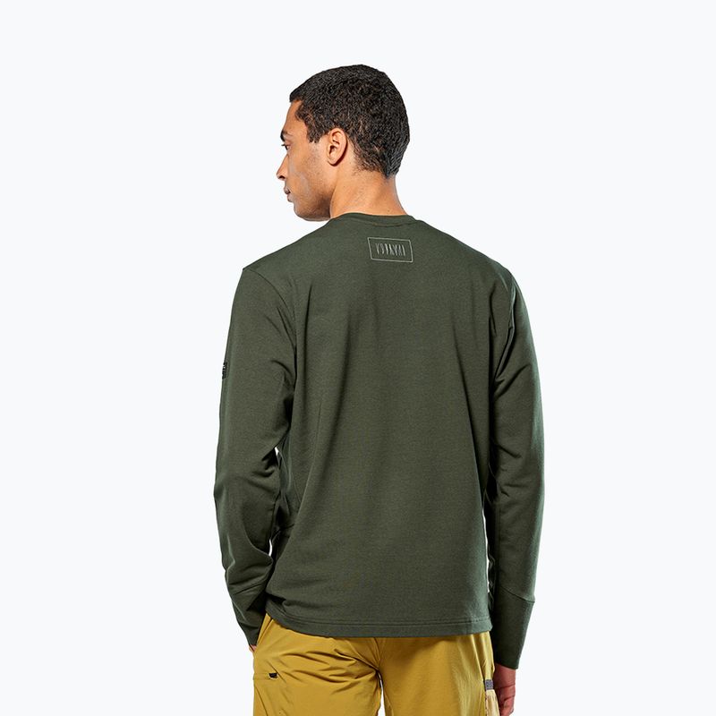 Férfi Salewa Fanes Dry pulóver sötét olíva 3
