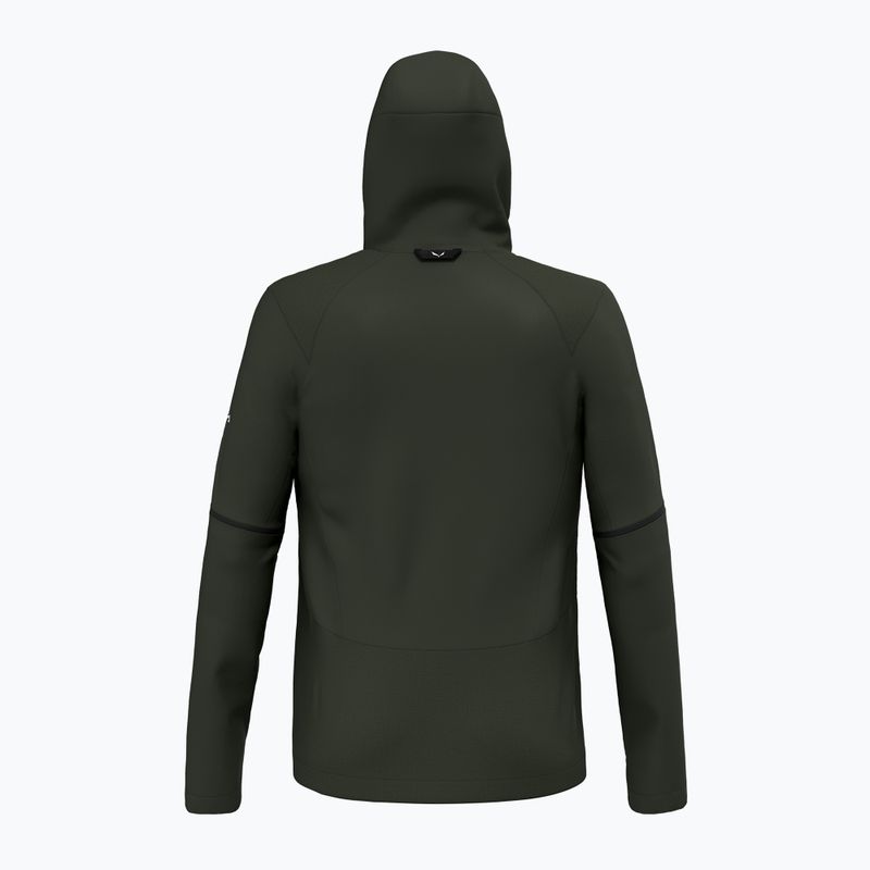 Férfi softshell dzseki Salewa Puez Hemp Dst 2/1 Hyb sötét olívazöld 8