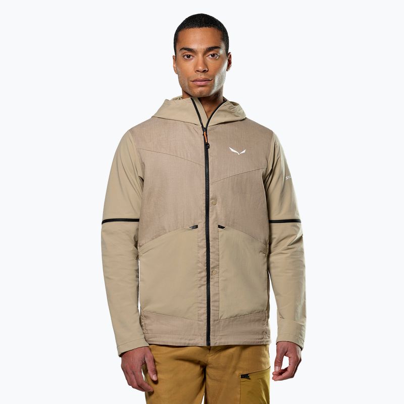 Salewa férfi softshell dzseki Puez Hemp Dst 2/1 Hyb futóhomok