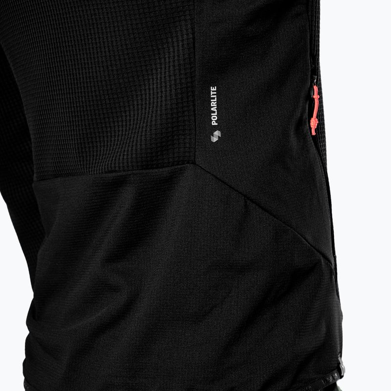 Salewa férfi trekking pulóver Puez Waffle Hyb PL HD fekete out 6