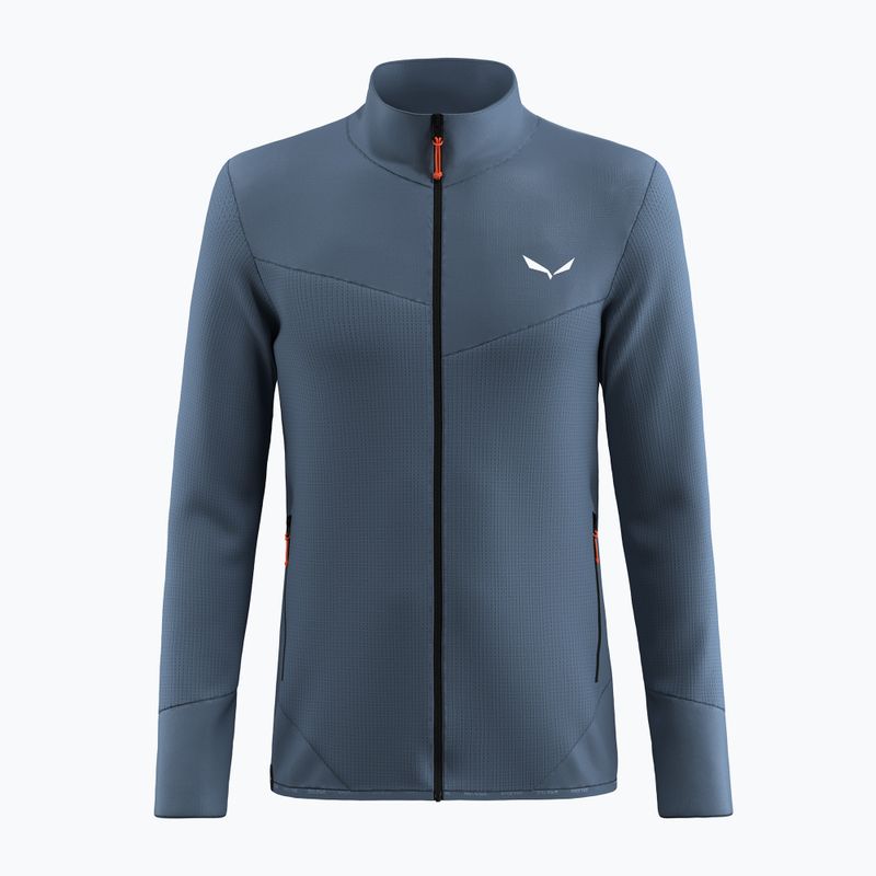 Salewa férfi trekking pulóver Puez Waffle Hyb PL HD java kék 8