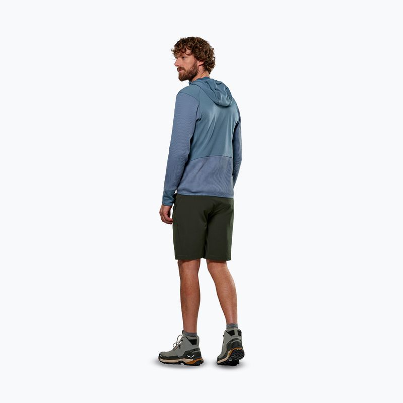 Salewa férfi trekking pulóver Puez Waffle Hyb PL HD java kék 3