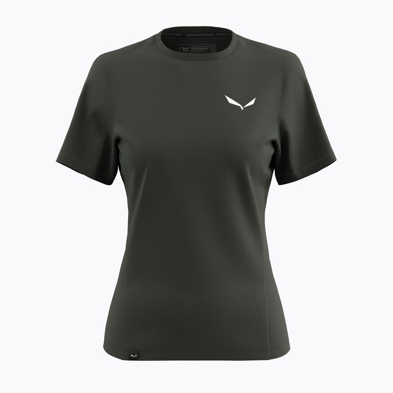 Salewa Puez Dry női trekking póló sötét olíva színű 7