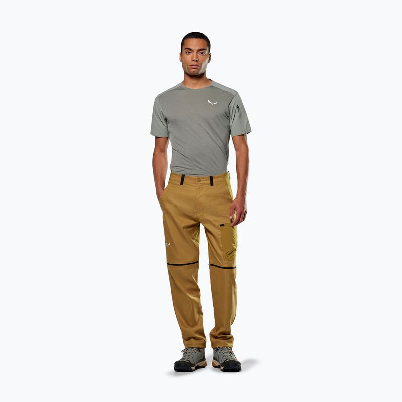 Férfi trekking nadrág Salewa Puez Hemp/Dst 2/1 aranybarna 2