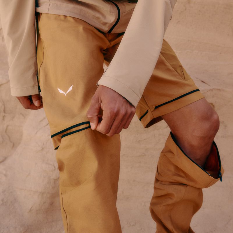 Férfi trekking nadrág Salewa Puez Hemp/Dst 2/1 aranybarna 9