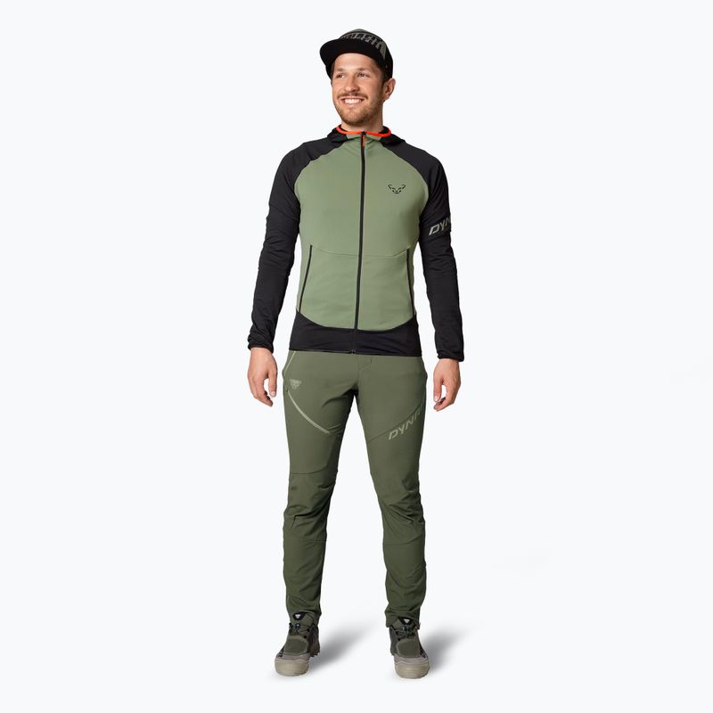 Férfi DYNAFIT Transalper Light Polartec kapucnis fekete sage trekking melegítőfelső 2