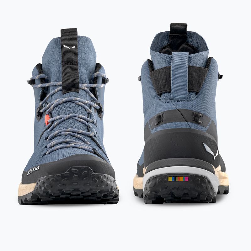 Férfi túracipő Salewa Puez Knit Mid Ptx java blue / black 3