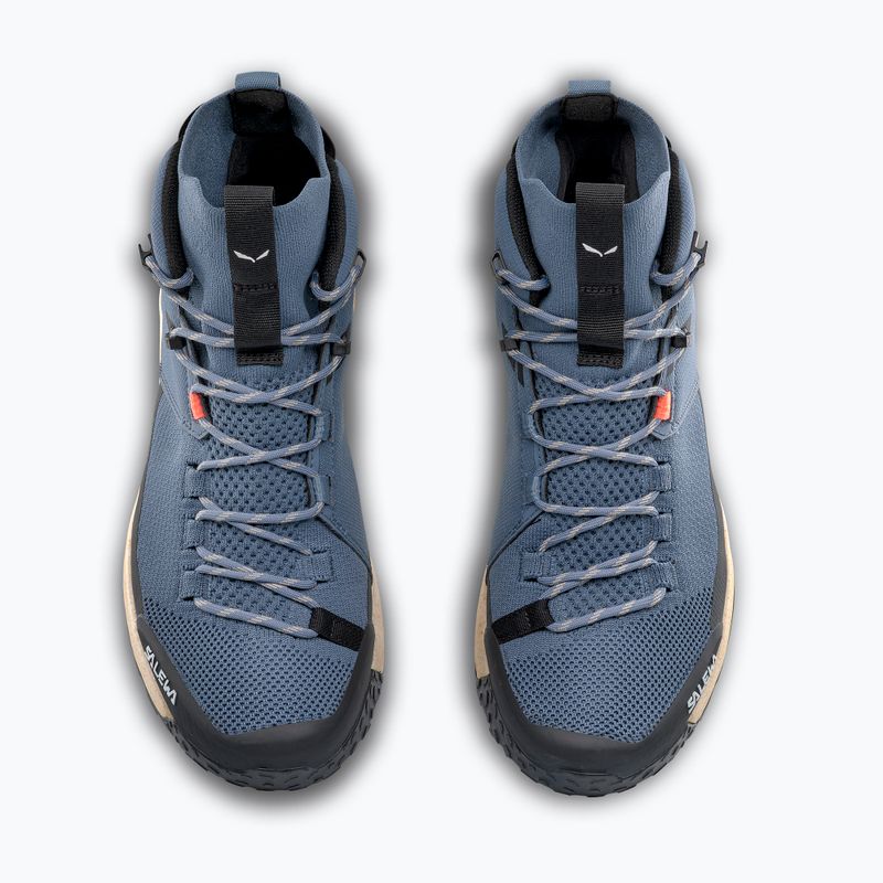 Férfi túracipő Salewa Puez Knit Mid Ptx java blue / black 4