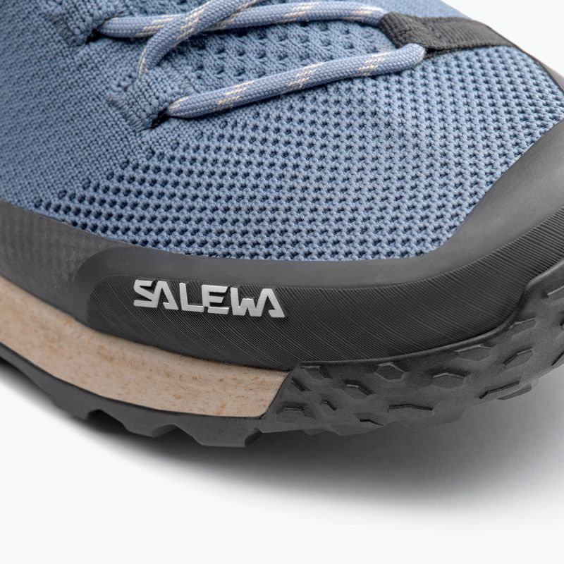Férfi túracipő Salewa Puez Knit Mid Ptx java blue / black 6