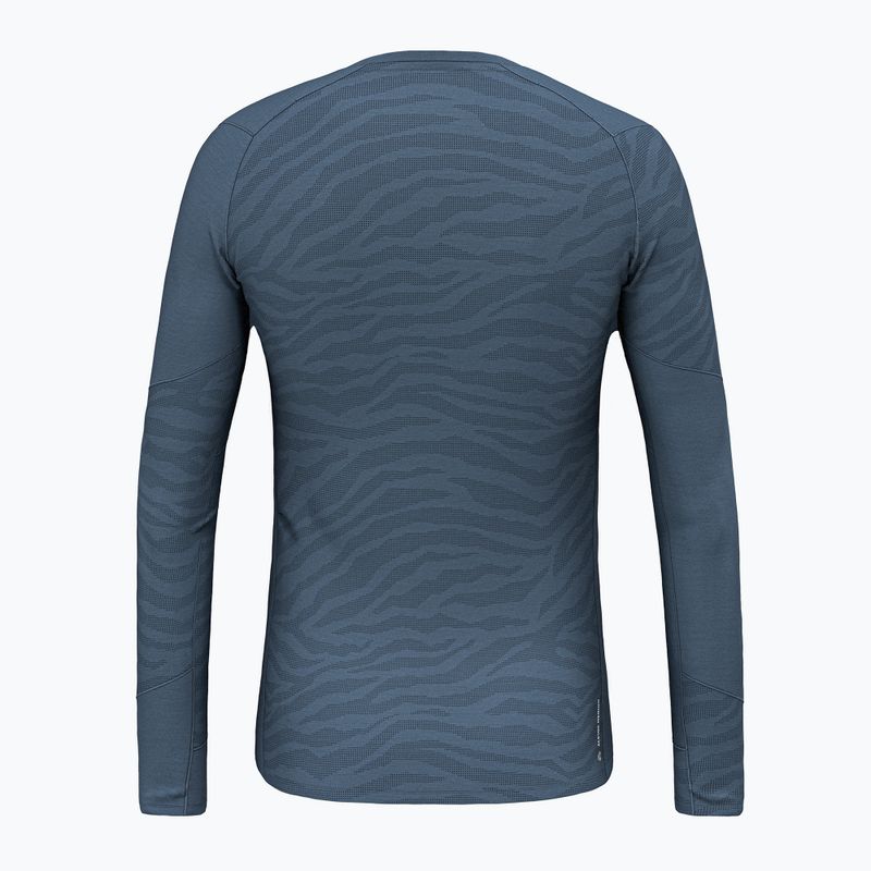 Férfi hosszú ujjú thermo felső Salewa Cristallo Warm AMR dark denim 2