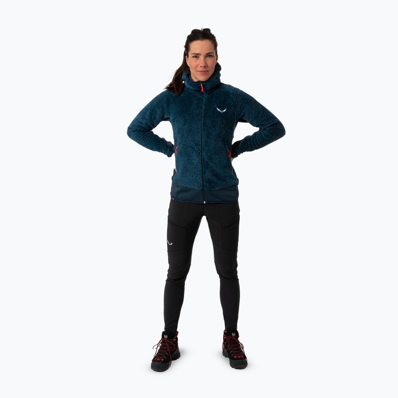Női trekking pulóver Salewa Tognazza PL dark olive melange 2