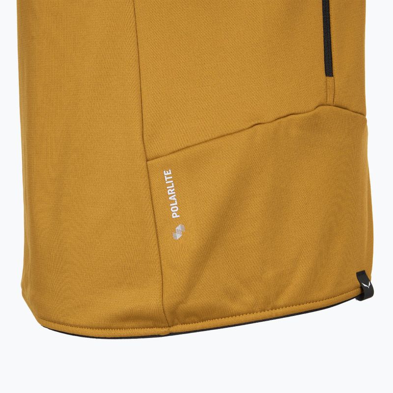 Női trekking pulóver Salewa Sella Crevasse Hd golden brown 5