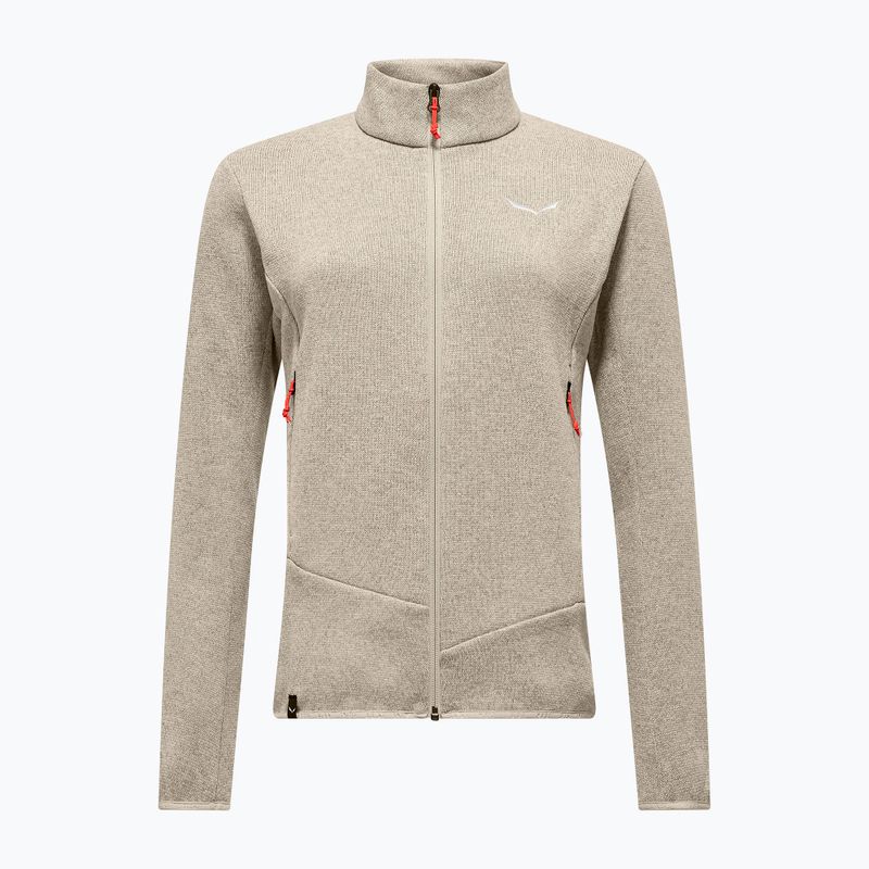 Női trekking pulóver Salewa Puez Rocca Pl oatmeal