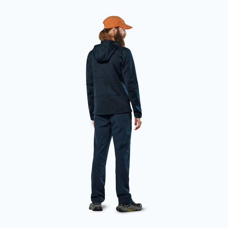 Férfi polárpulóver Salewa Puez Rocca Polarlite Hood navy blazer 3