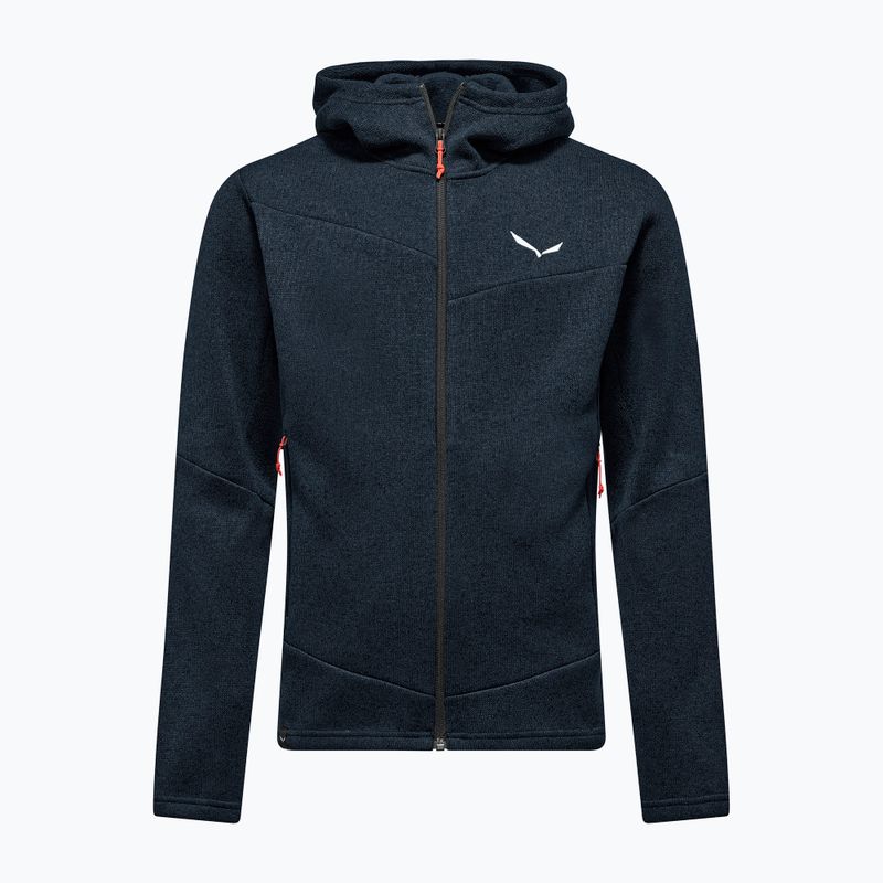 Férfi polárpulóver Salewa Puez Rocca Polarlite Hood navy blazer 5
