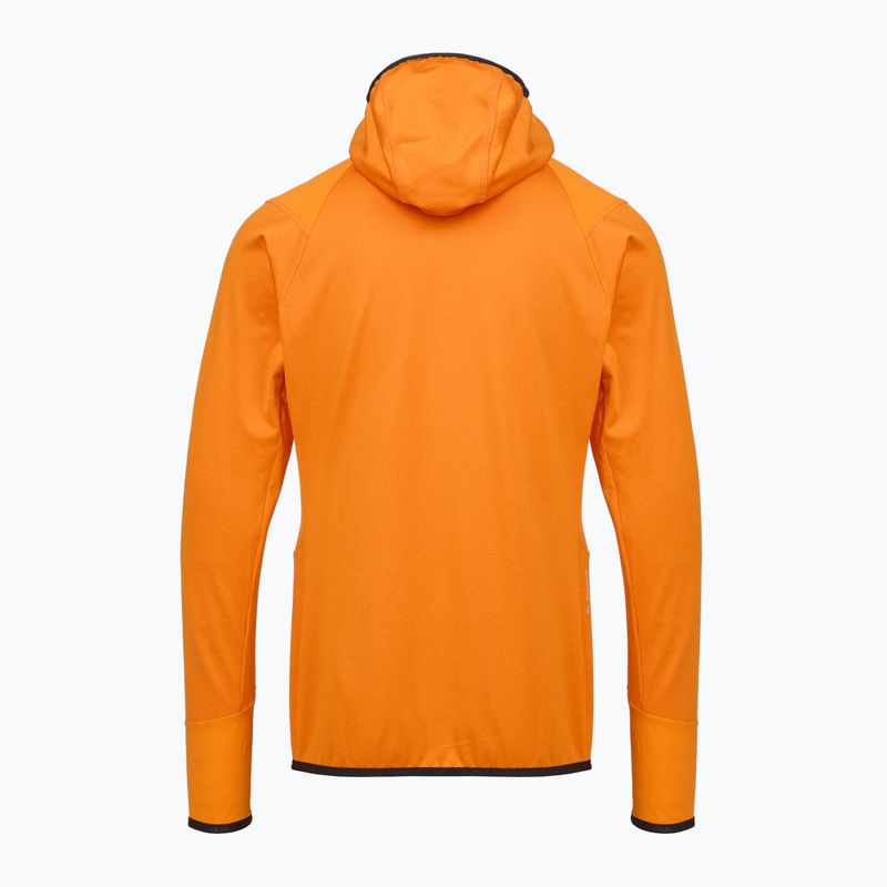 Salewa Agner Hybrid PL/DST FZ Hoody turmeric melange/0910 férfi trekking pulóver 2