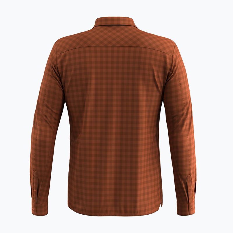 Férfi Salewa Puez Dry L/S ing bombay barna 2