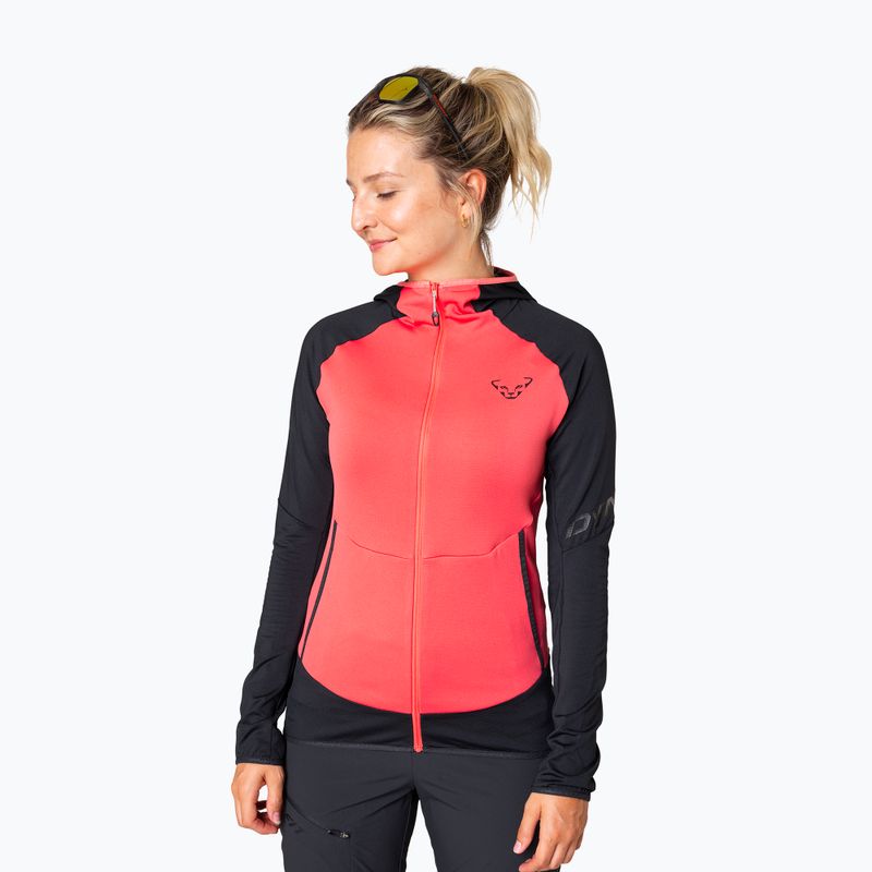 Női trekking pulóver DYNAFIT Transalper Light Polartec Hoody black out cabana/6170