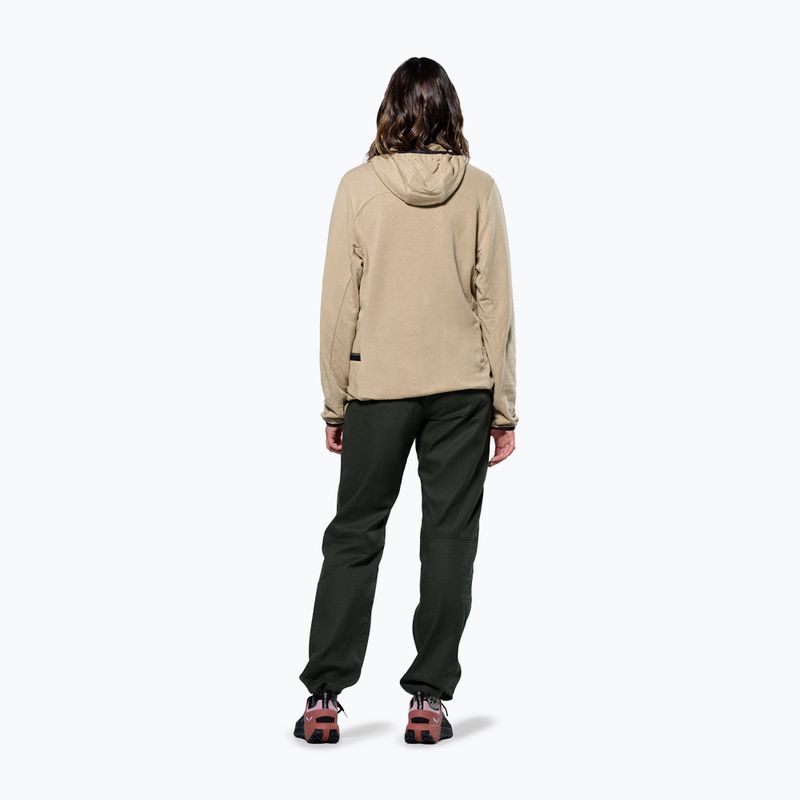Salewa női trekking pulóver Agner Hemp 2 kapucnis futóhomok 3